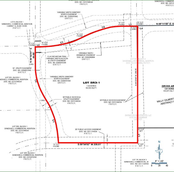 3041 Clay Mountain Trl, Fort Worth, TX à vendre - Plan de site – Image 3 sur 6