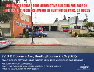 Plus de détails pour 2910 E Florence Ave, Huntington Park, CA - Local commercial à vendre
