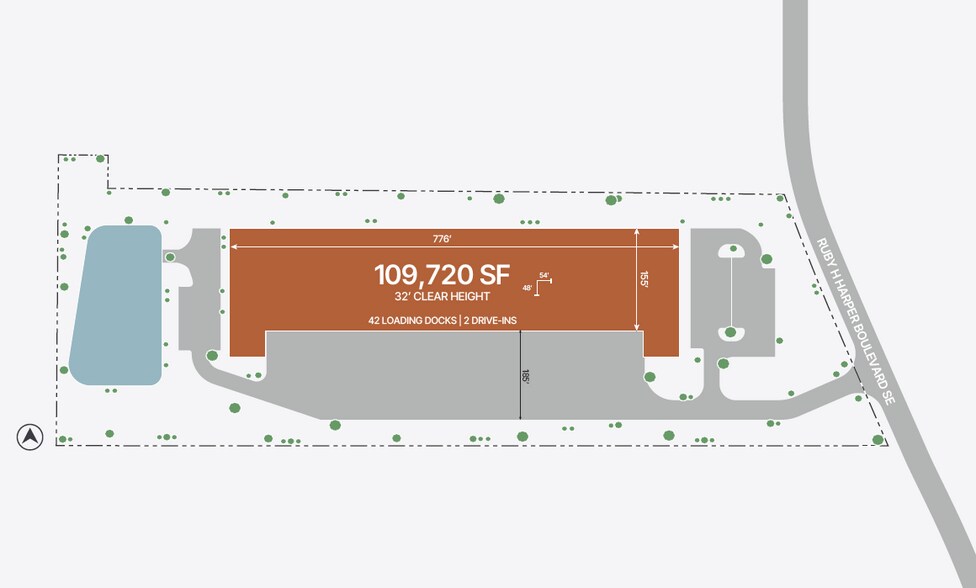 187 Southside Industrial Pky, Atlanta, GA à louer - Plan de site – Image 3 sur 3