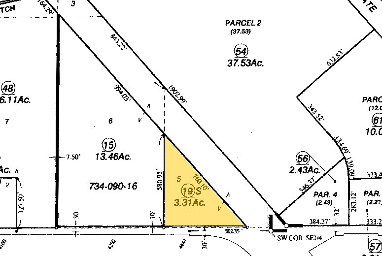 4444 E Lincoln Ave, Fresno, CA à vendre - Plan cadastral – Image 3 sur 7