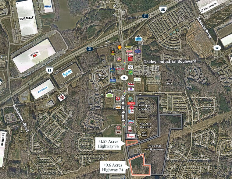 Senoia Rd, Fairburn, GA à vendre - Aérien – Image 1 sur 1