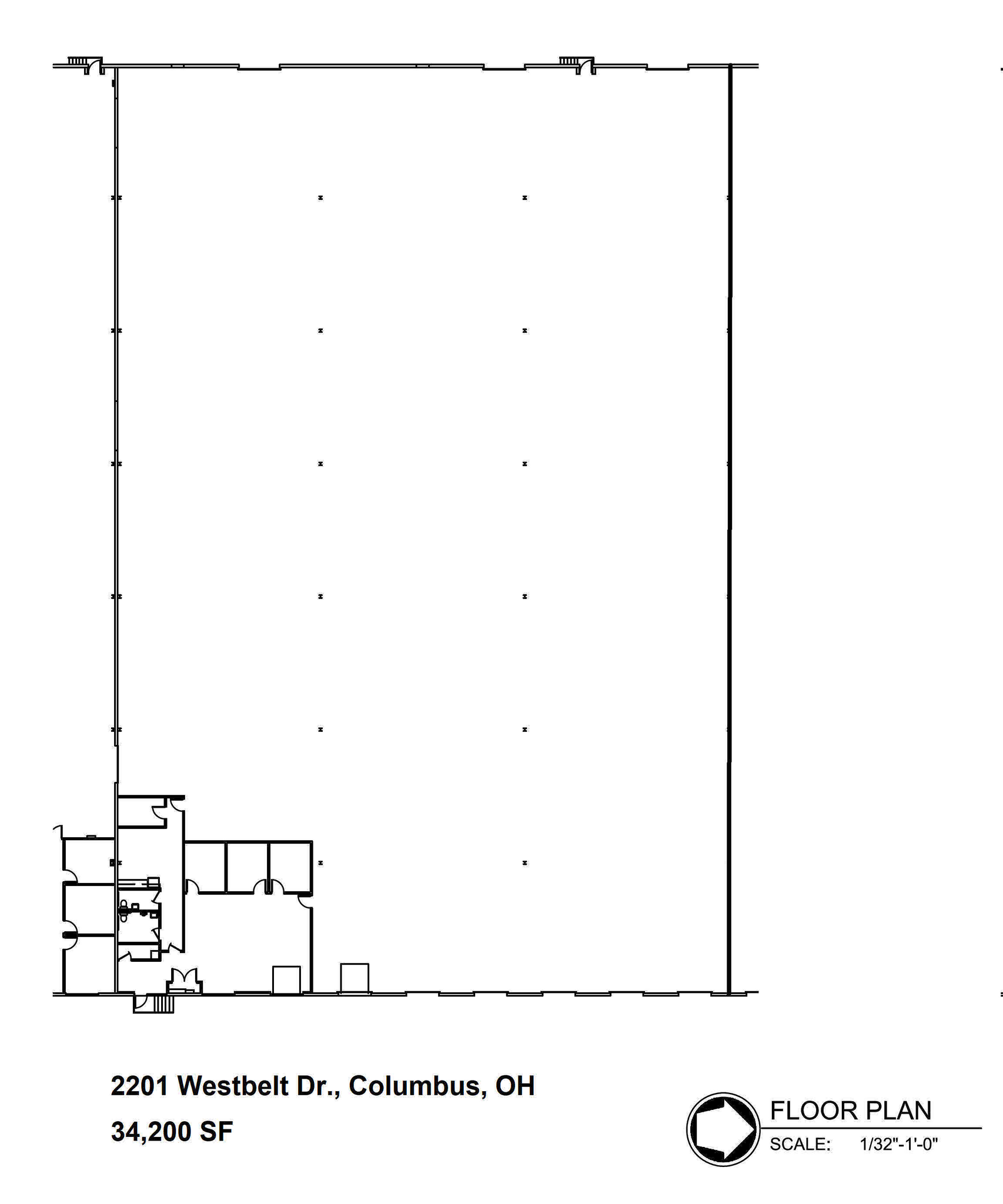 2201 Westbelt Dr, Columbus, OH à louer Plan d’étage– Image 1 sur 1