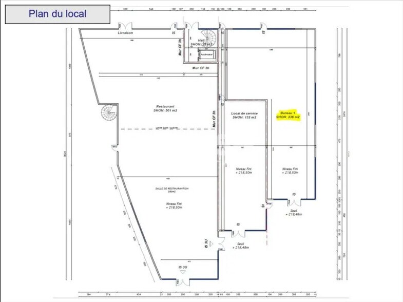Local commercial dans L'ISLE-D'ABEAU à louer - Plan d’étage – Image 3 sur 3