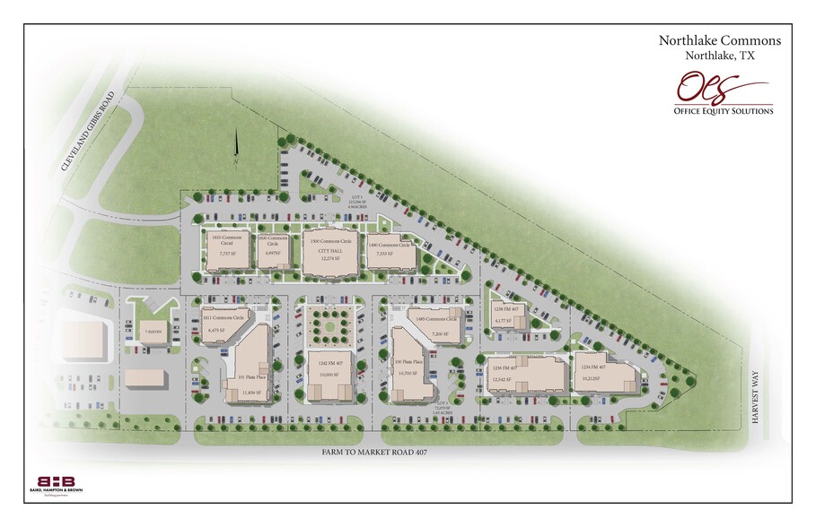 FM 407 & Cleveland Gibbs Rd, Northlake, TX à louer - Plan de site – Image 3 sur 13