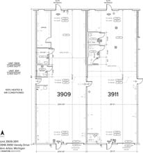 3901-3913 Varsity Dr, Ann Arbor, MI à louer Plan d’étage– Image 1 sur 3