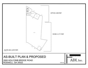2660 Holcomb Bridge Rd, Roswell, GA à louer Plan de site– Image 1 sur 1