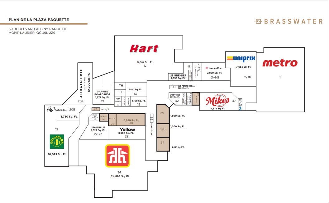 939 Boul Albiny-Paquette, Mont-laurier, QC à louer Plan d’étage– Image 1 sur 1