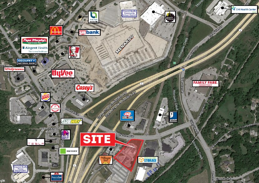 1839 Madison Ave, Council Bluffs, IA à louer - Aérien – Image 1 sur 3