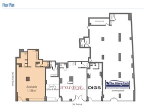 1050-1056 3rd Ave, New York, NY à louer Plan d’étage– Image 1 sur 3
