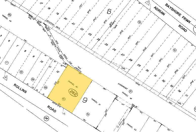 1634-1640 Rollins Rd, Burlingame, CA à louer - Plan cadastral – Image 2 sur 4