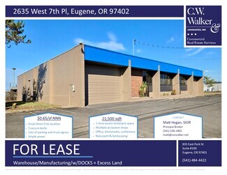 Plus de détails pour 2635 W 7th Pl, Eugene, OR - Industriel/Logistique à louer