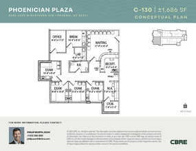 2222-2228 W Northern Ave, Phoenix, AZ à louer Plan d’étage– Image 2 sur 3