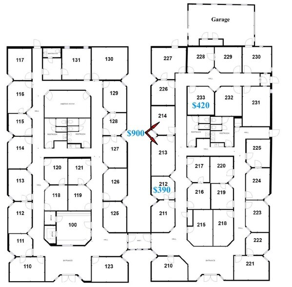 2440-2444 Commerce Rd, Jacksonville, NC à louer - Plan d’étage – Image 2 sur 2