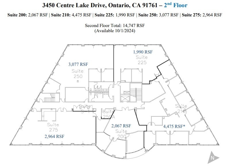 3281 E Guasti Rd, Ontario, CA à louer Plan d’étage– Image 1 sur 15
