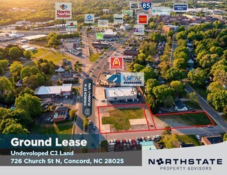 Plus de détails pour 726 Church St N, Concord, NC - Terrain à louer