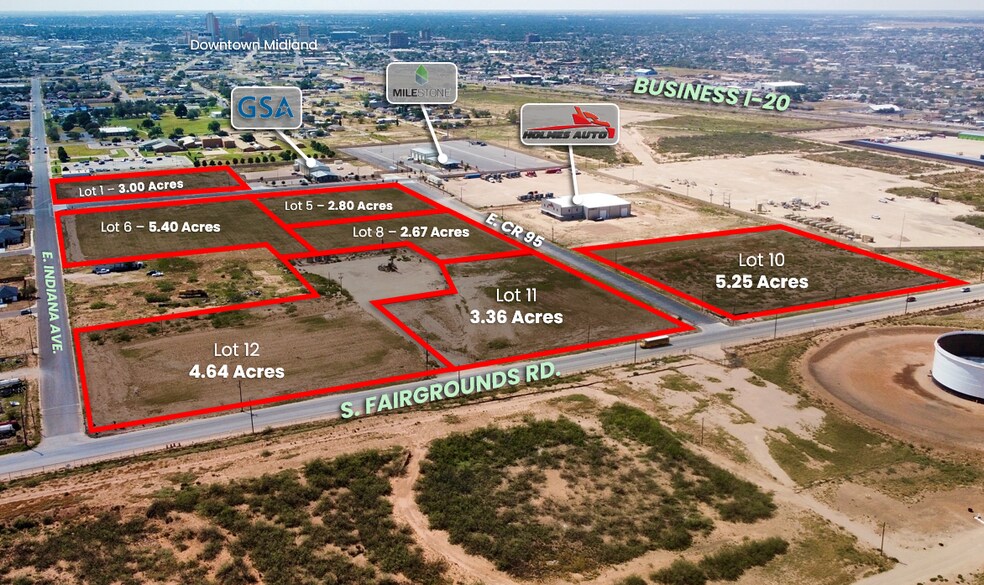 NW Corner of S. Fairgrounds Rd. and Indiana Ave., Midland, TX à vendre - Photo de l’immeuble – Image 3 sur 17