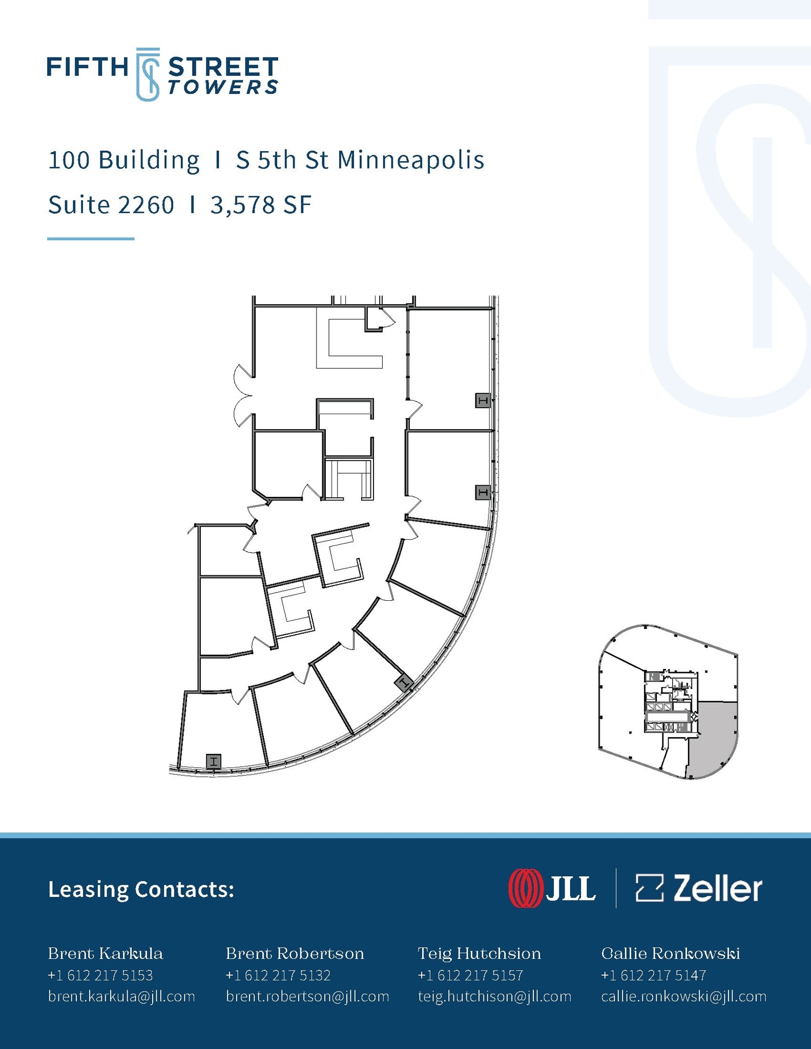 100 S 5th St, Minneapolis, MN à louer Plan d’étage– Image 1 sur 1