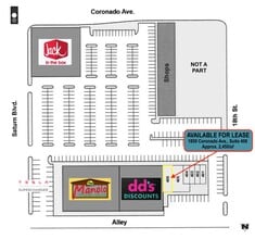 1850 Coronado Ave, San Diego, CA à louer Plan de site– Image 1 sur 1