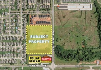 Plus de détails pour Reno & Cemetery Rd - Tract 1 rd, Yukon, OK - Terrain à vendre