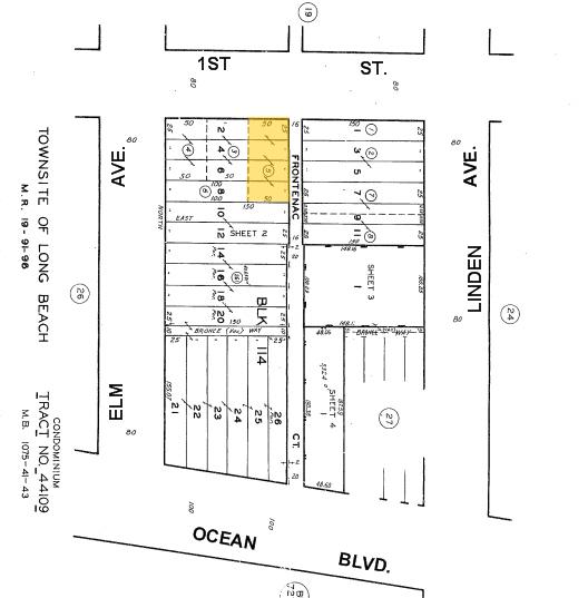 408 E 1st St, Long Beach, CA à vendre - Plan cadastral – Image 2 sur 10