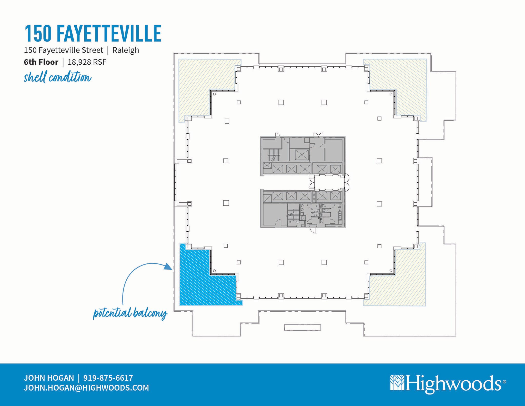 150 Fayetteville St, Raleigh, NC à louer Plan d’étage– Image 1 sur 2