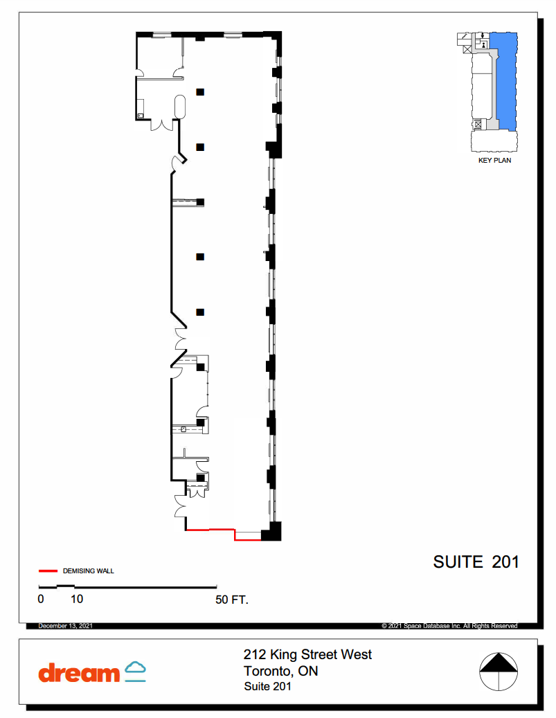 212 King St W, Toronto, ON à louer Plan d’étage– Image 1 sur 1