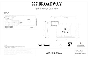 223-227 Broadway, Santa Monica, CA à louer Plan de site– Image 1 sur 1