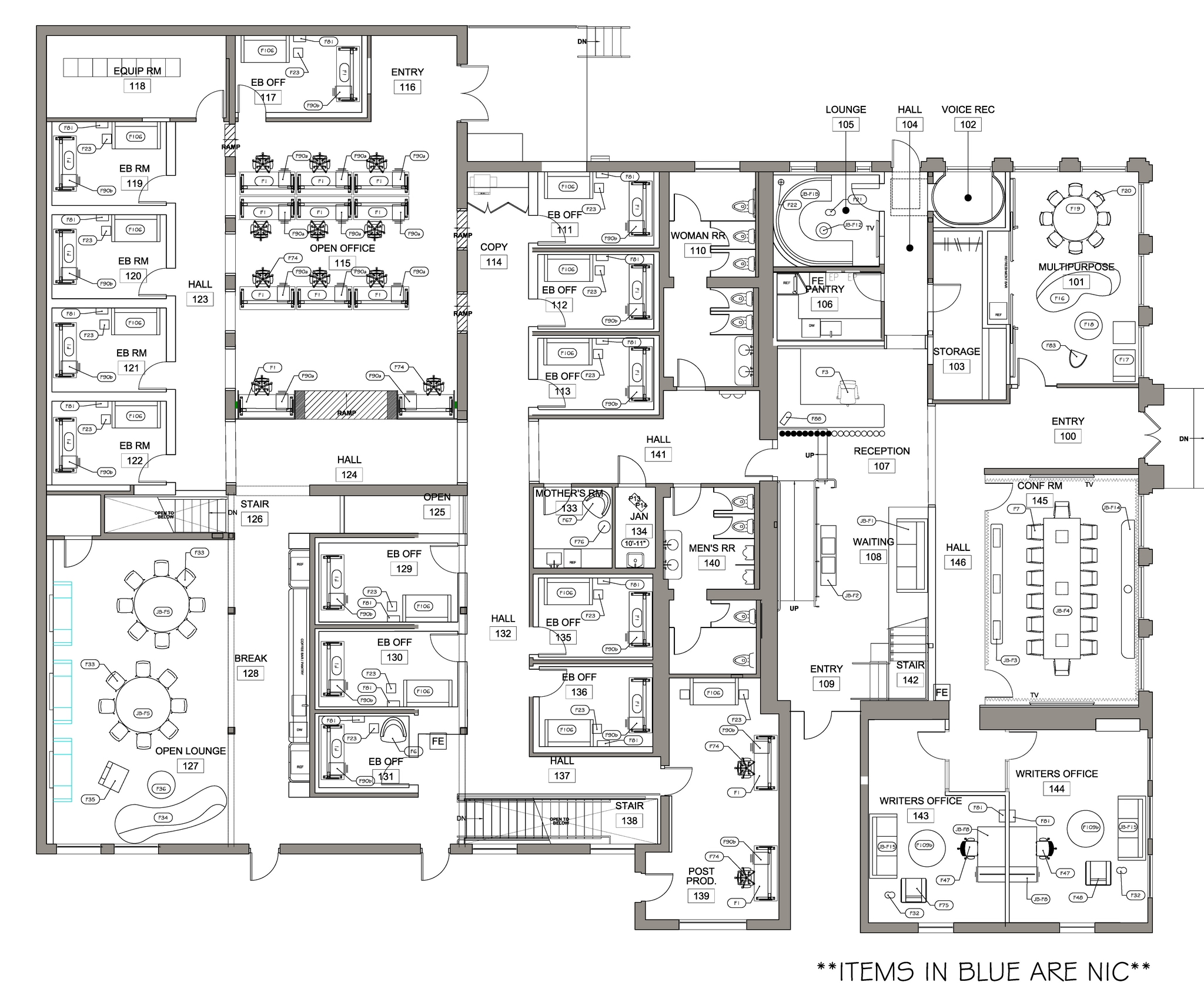729-733 Seward St, Los Angeles, CA à vendre Plan d’étage– Image 1 sur 3