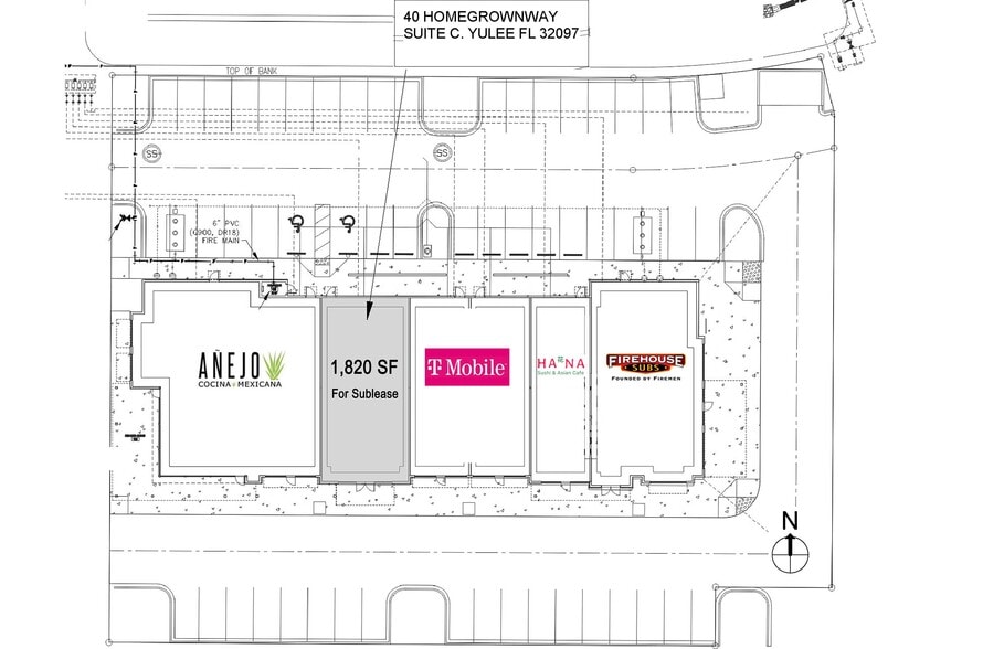 40 Homegrown Way, Yulee, FL à louer - Plan de site – Image 3 sur 4