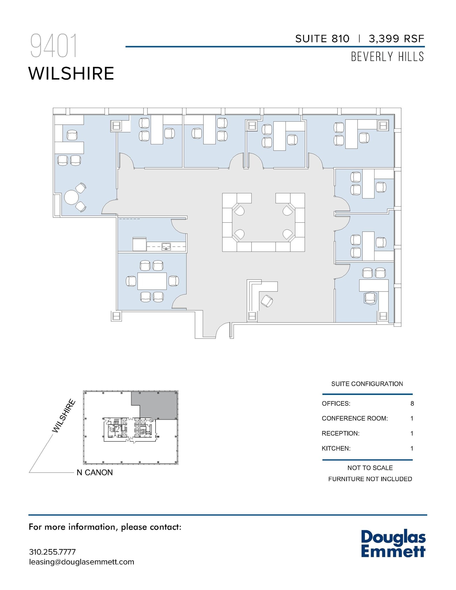 9401 Wilshire Blvd, Beverly Hills, CA à louer Plan d’étage– Image 1 sur 1