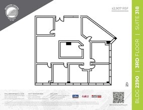 2398 E Camelback Rd, Phoenix, AZ à louer Plan d’étage– Image 1 sur 1