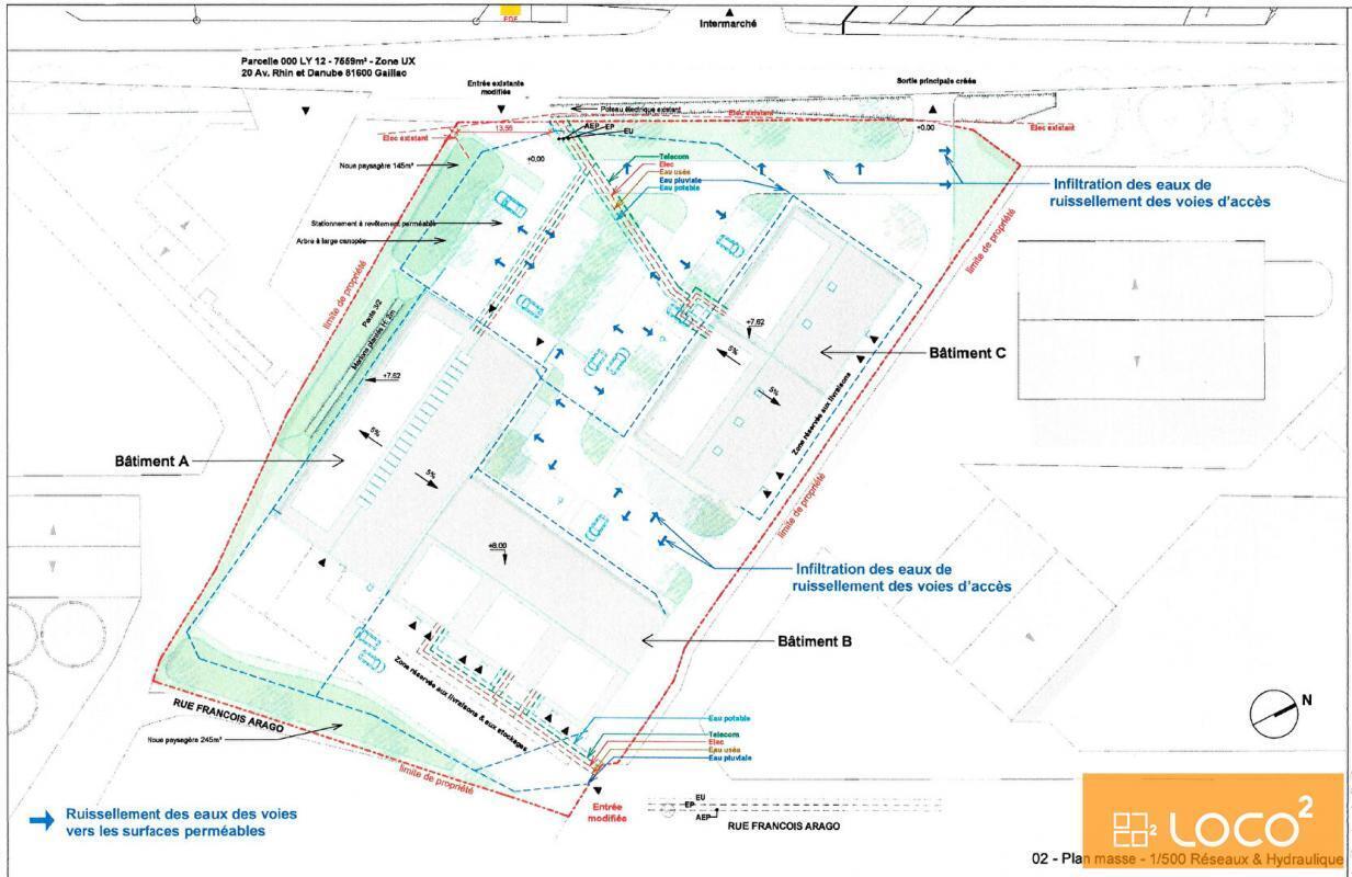 20 Avenue Rhin Et Danube, Gaillac à louer Plan de site– Image 1 sur 5