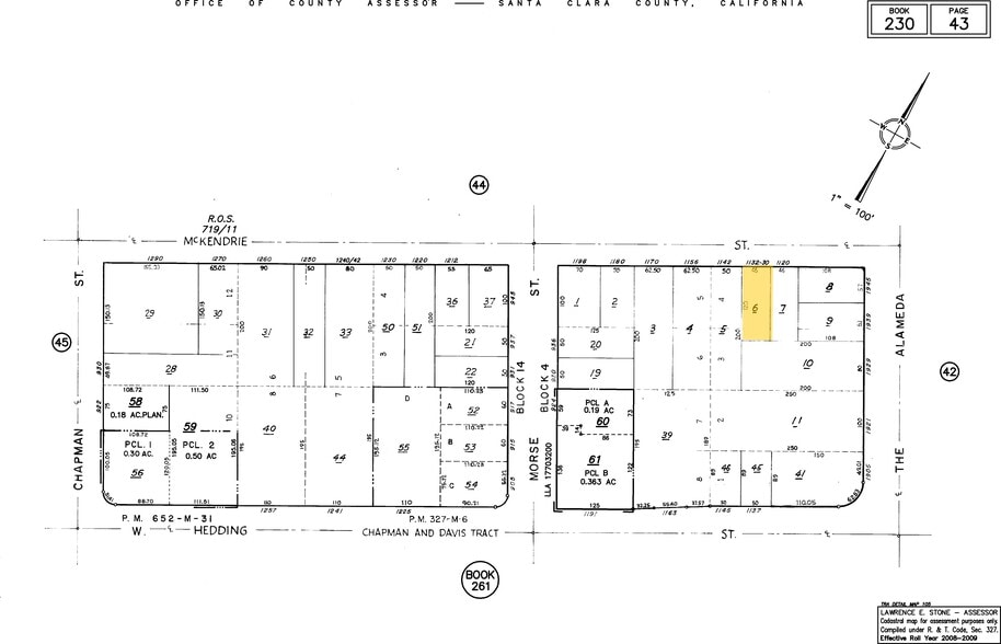 1130-1132 McKendrie St, San Jose, CA à louer - Plan cadastral – Image 2 sur 8