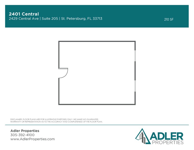 2429 Central Ave, Saint Petersburg, FL à louer - Plan d’étage – Image 3 sur 5