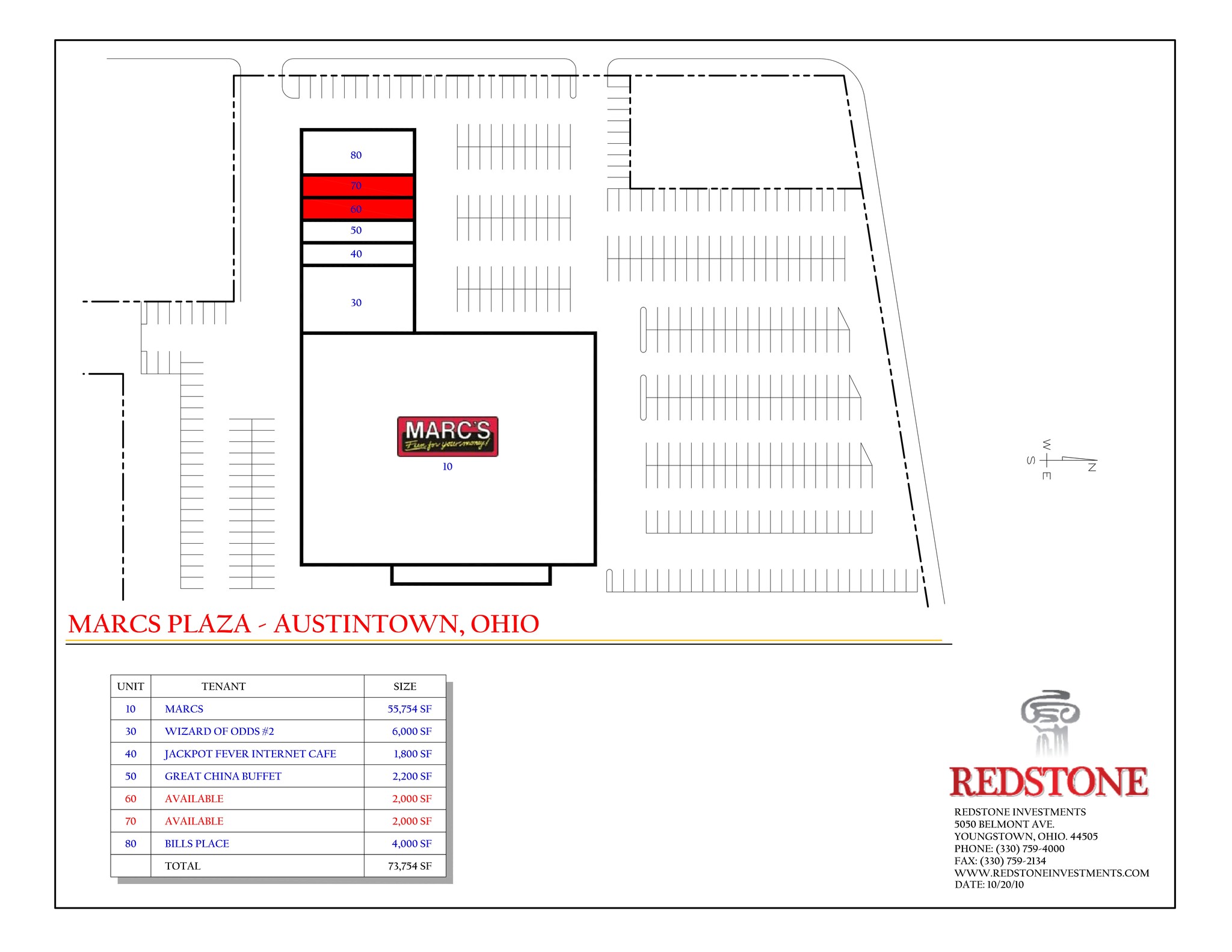 4751-4771 Mahoning Ave, Youngstown, OH à louer Plan de site– Image 1 sur 1