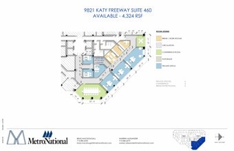 9821 Katy Fwy, Houston, TX à louer Plan de site– Image 1 sur 1