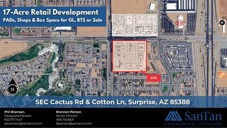 Plus de détails pour SEC Cactus Rd & Cotton Ln, Surprise, AZ - Local commercial à louer