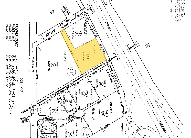 888 W Crowther Ave, Placentia, CA à vendre - Plan cadastral – Image 3 sur 11