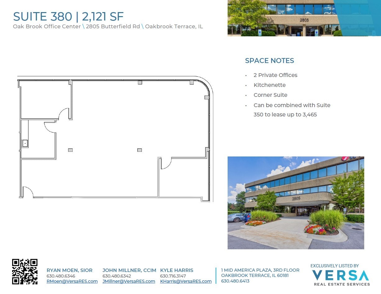 2707 Butterfield Rd, Oak Brook, IL à louer Plan d’étage– Image 1 sur 1