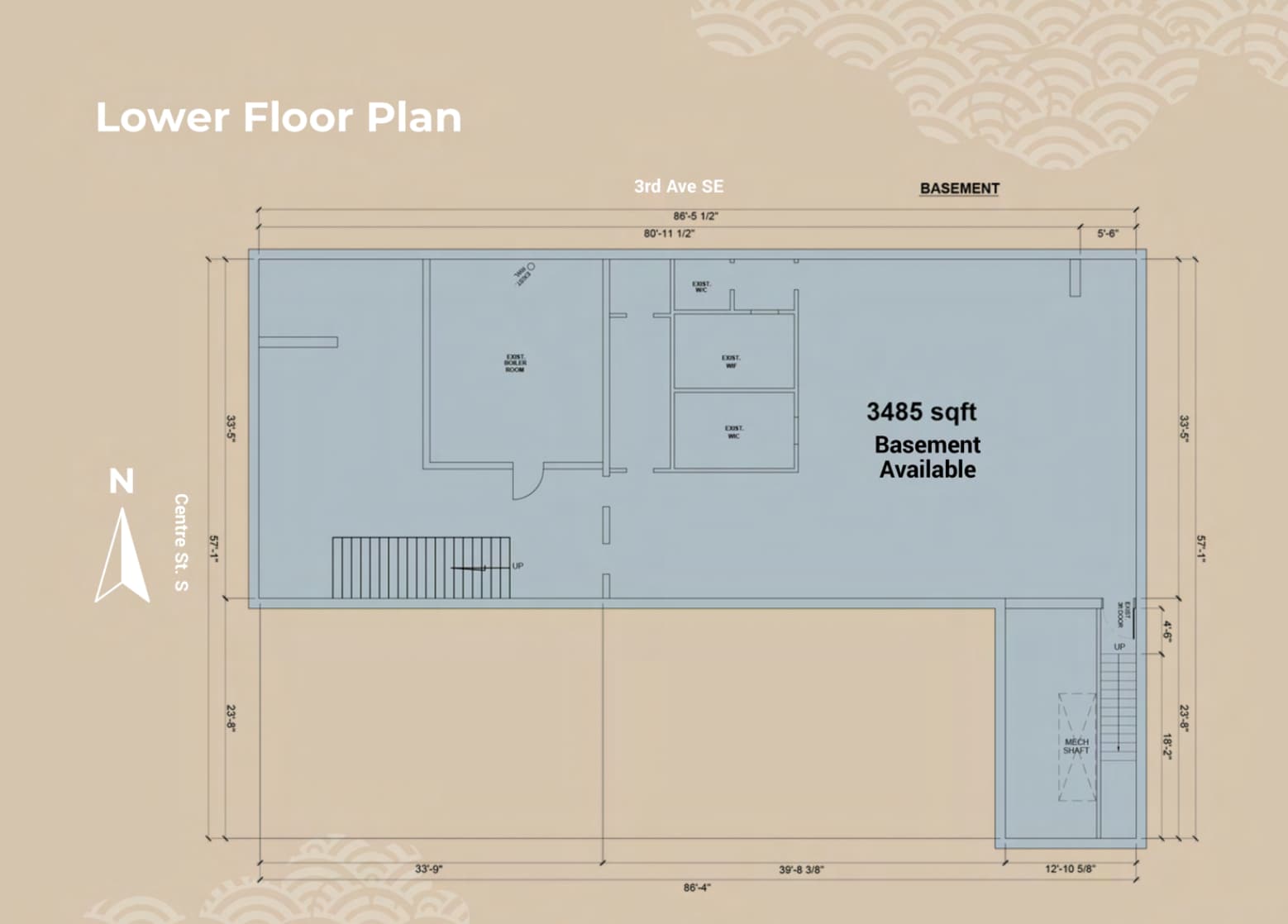 103 3rd Ave SE, Calgary, AB à louer Plan d’étage– Image 1 sur 1