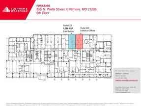 855 N Wolfe St, Baltimore, MD à louer Plan d’étage– Image 1 sur 1