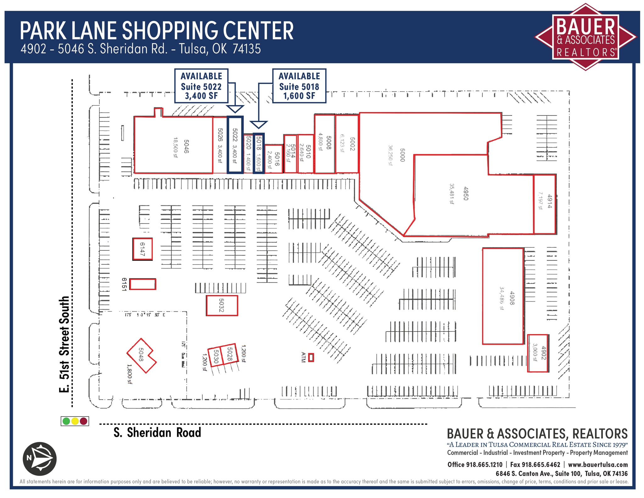 4902-5046 S Sheridan Rd, Tulsa, OK à louer Plan de site– Image 1 sur 1