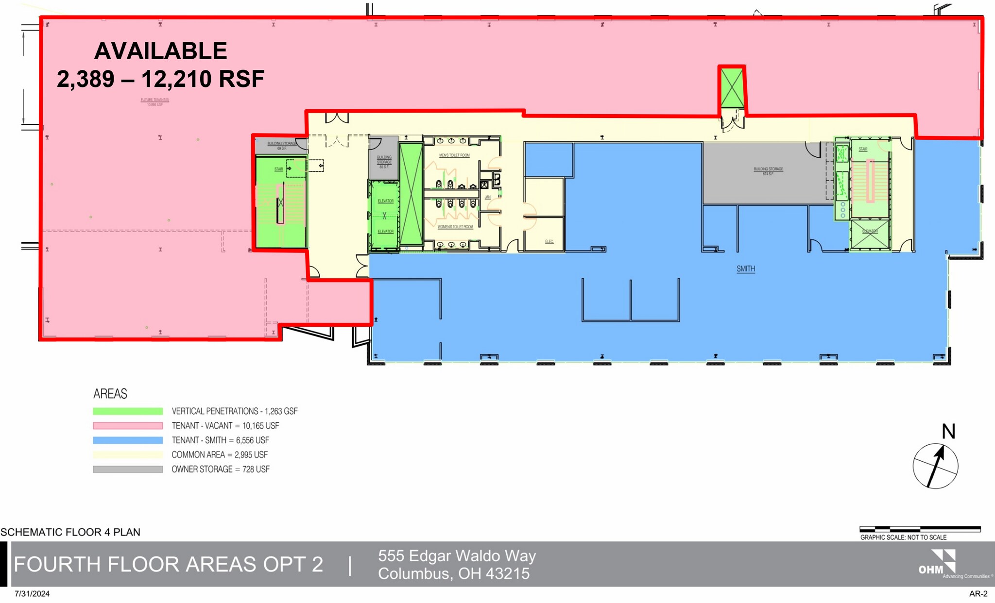 555 Edgar Waldo Way, Columbus, OH à louer Plan d’étage– Image 1 sur 1