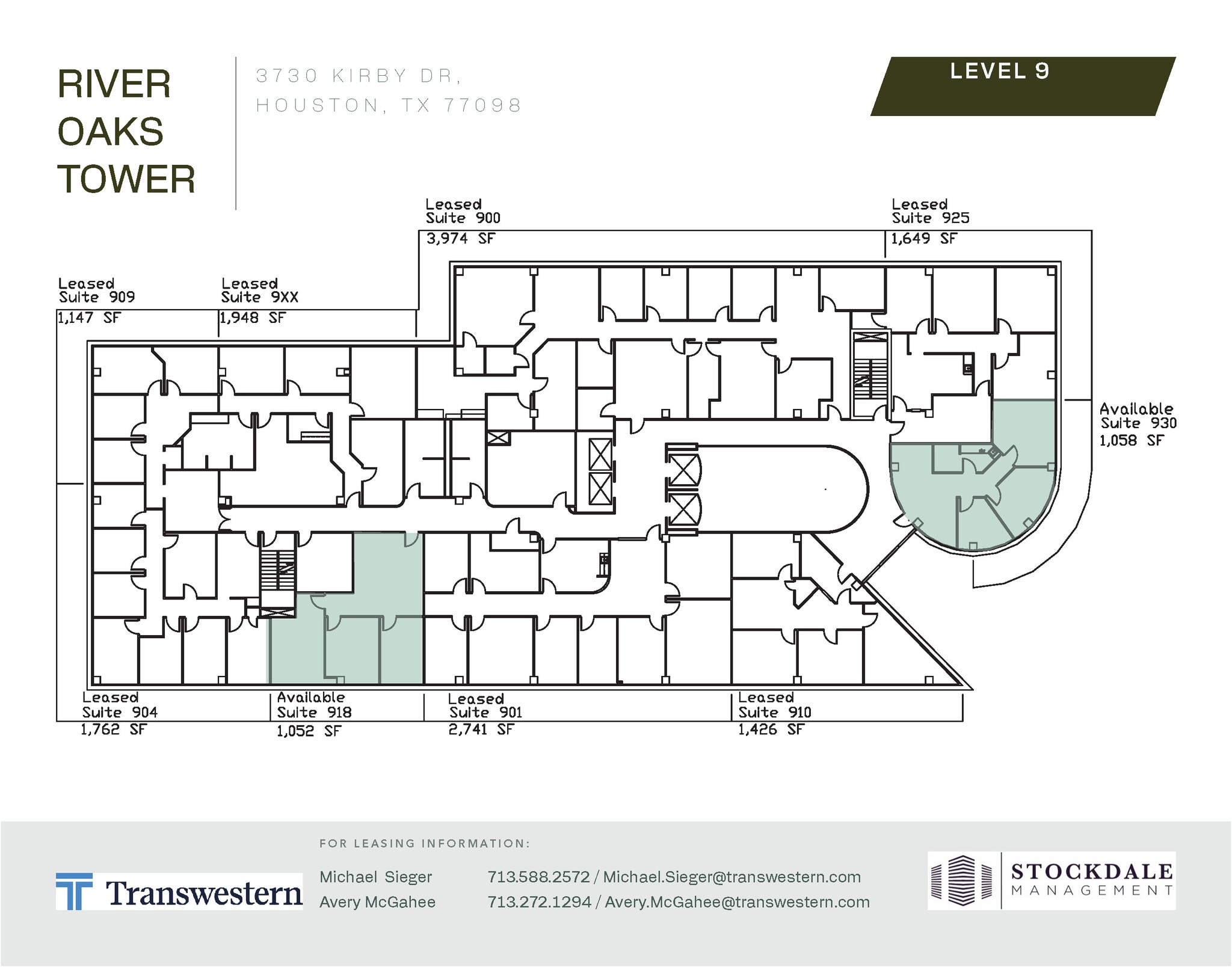 3730 Kirby Dr, Houston, TX à louer Plan d’étage– Image 1 sur 1