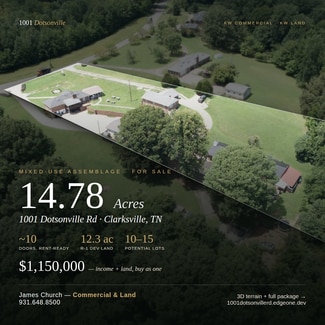 Plus de détails pour 1001 Dotsonville Rd, Clarksville, TN - Logement à vendre