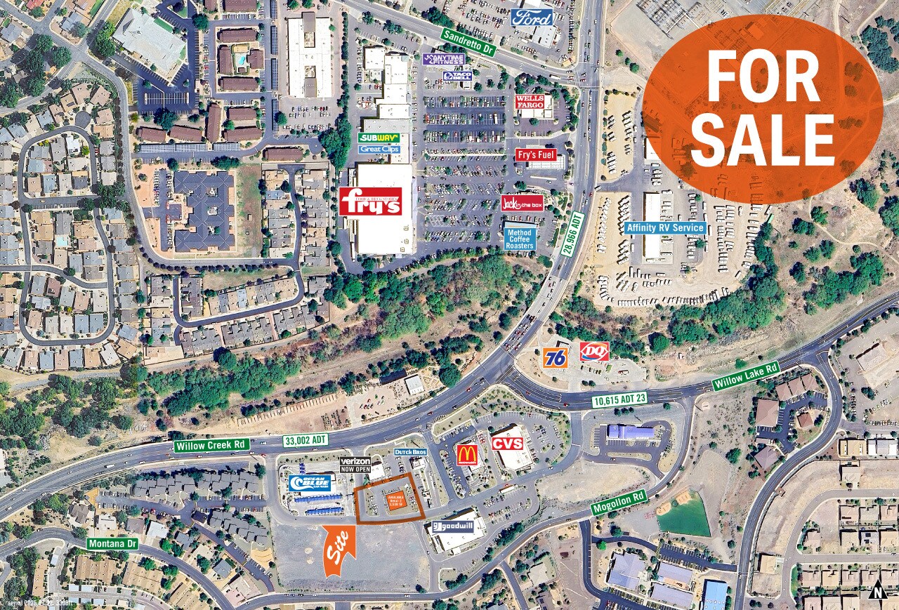 Willow Creek Rd & Willow Lane Rd, Prescott, AZ à vendre Photo de l’immeuble– Image 1 sur 7
