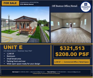 Plus de détails pour 1131 Atlanta Ave, Nederland, TX - Bureau à vendre