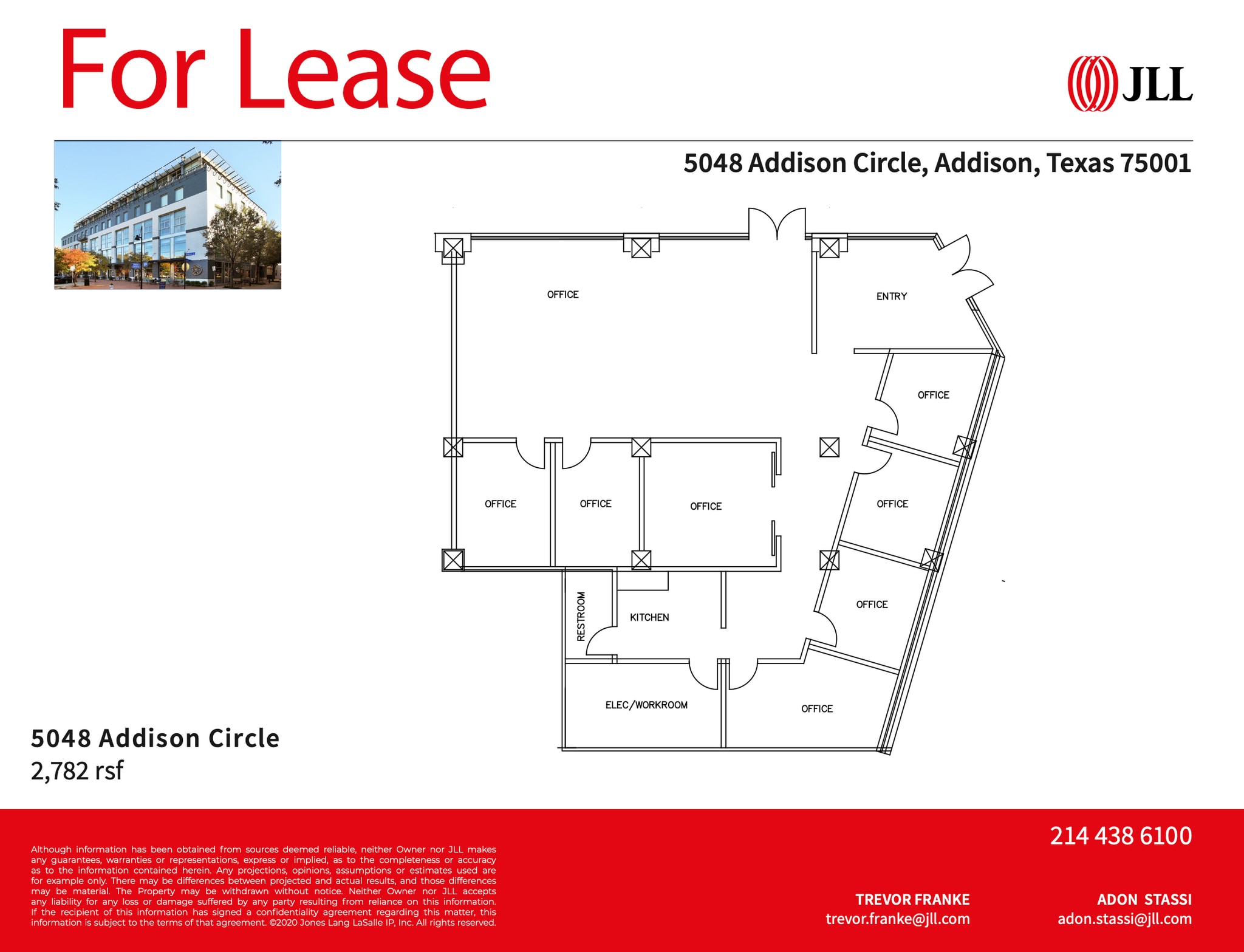 5040 Addison Cir, Addison, TX à louer Plan d’étage– Image 1 sur 2