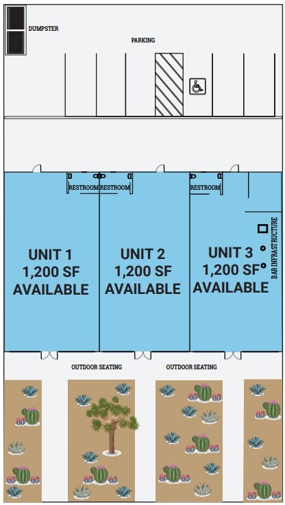 55684 Twentynine Palms Hwy, Yucca Valley, CA à louer Plan d’étage– Image 1 sur 4