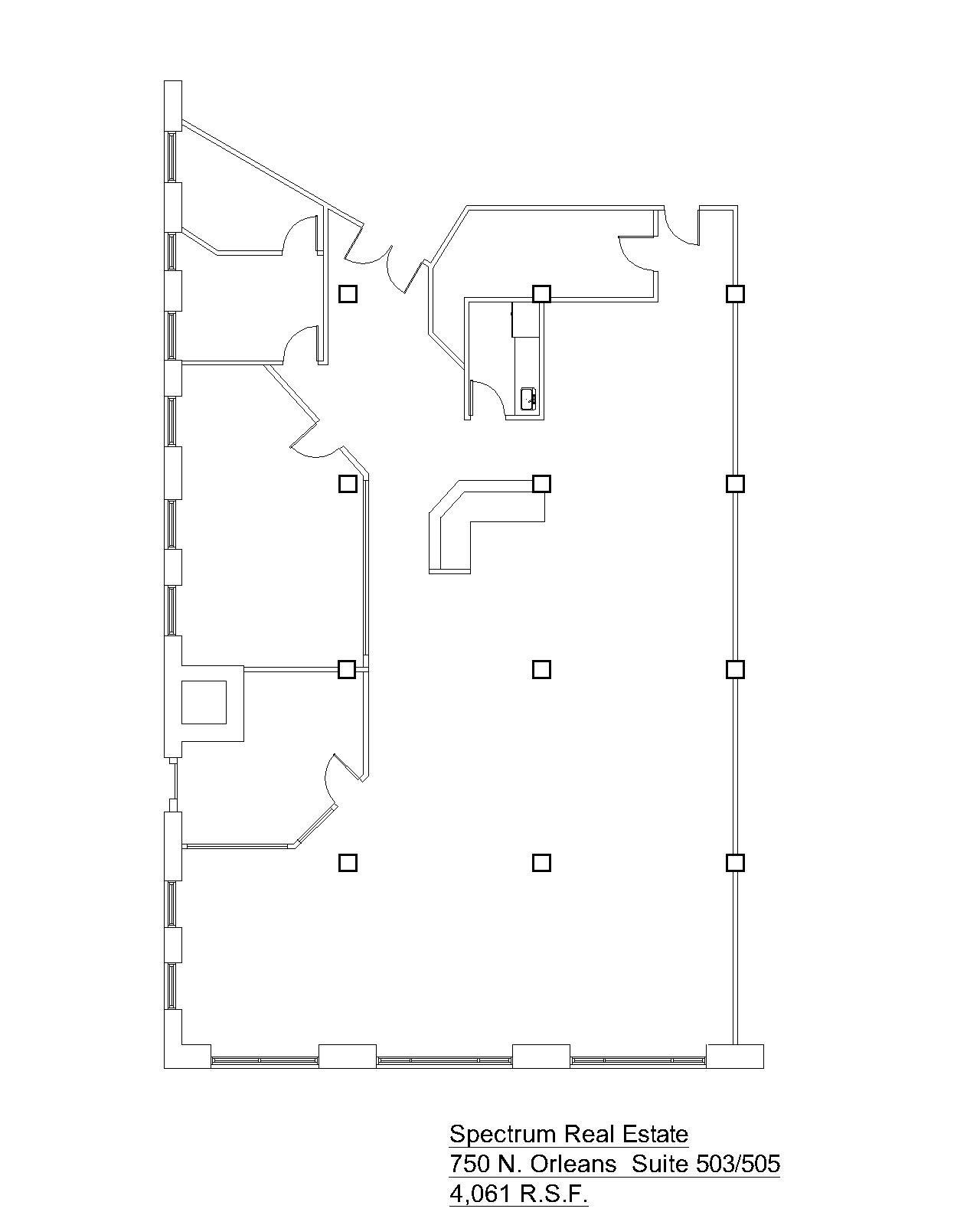 750 N Orleans St, Chicago, IL à louer Plan d’étage– Image 1 sur 1